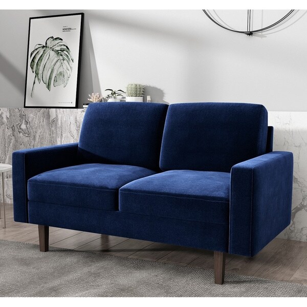 Carson Carrington Paajarvi Modern Velvet 2 Seater Loveseat Overstock 29717306