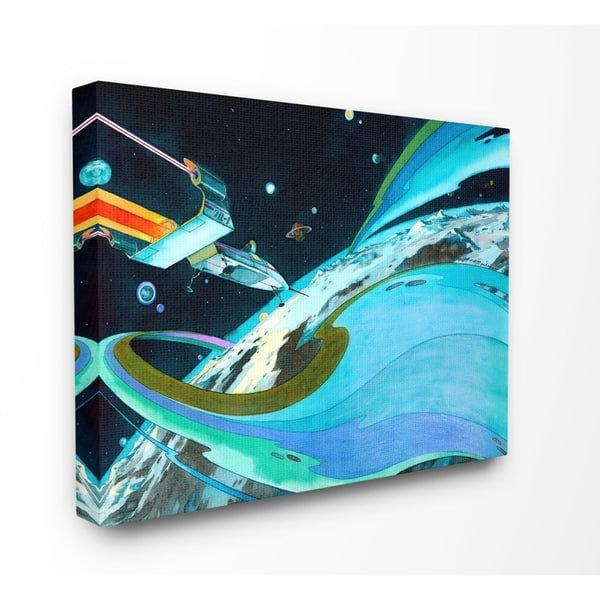 Shop The Kids Room By Stupell Epic Space Landscape Planet Ship