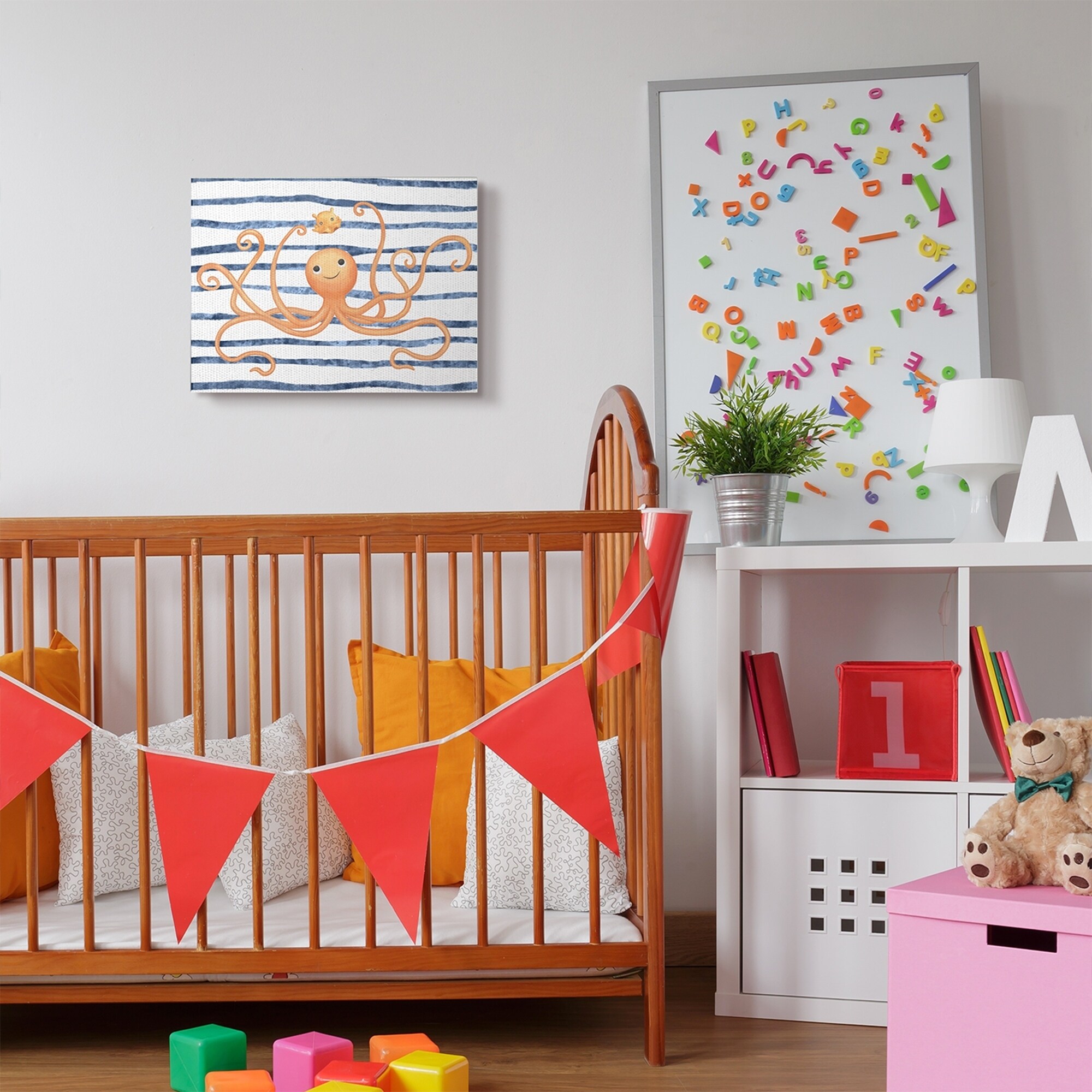 orange kids room