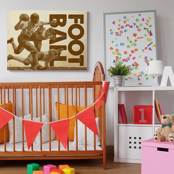 Shop The Kids Room By Stupell Football Vintage Neutral Brown
