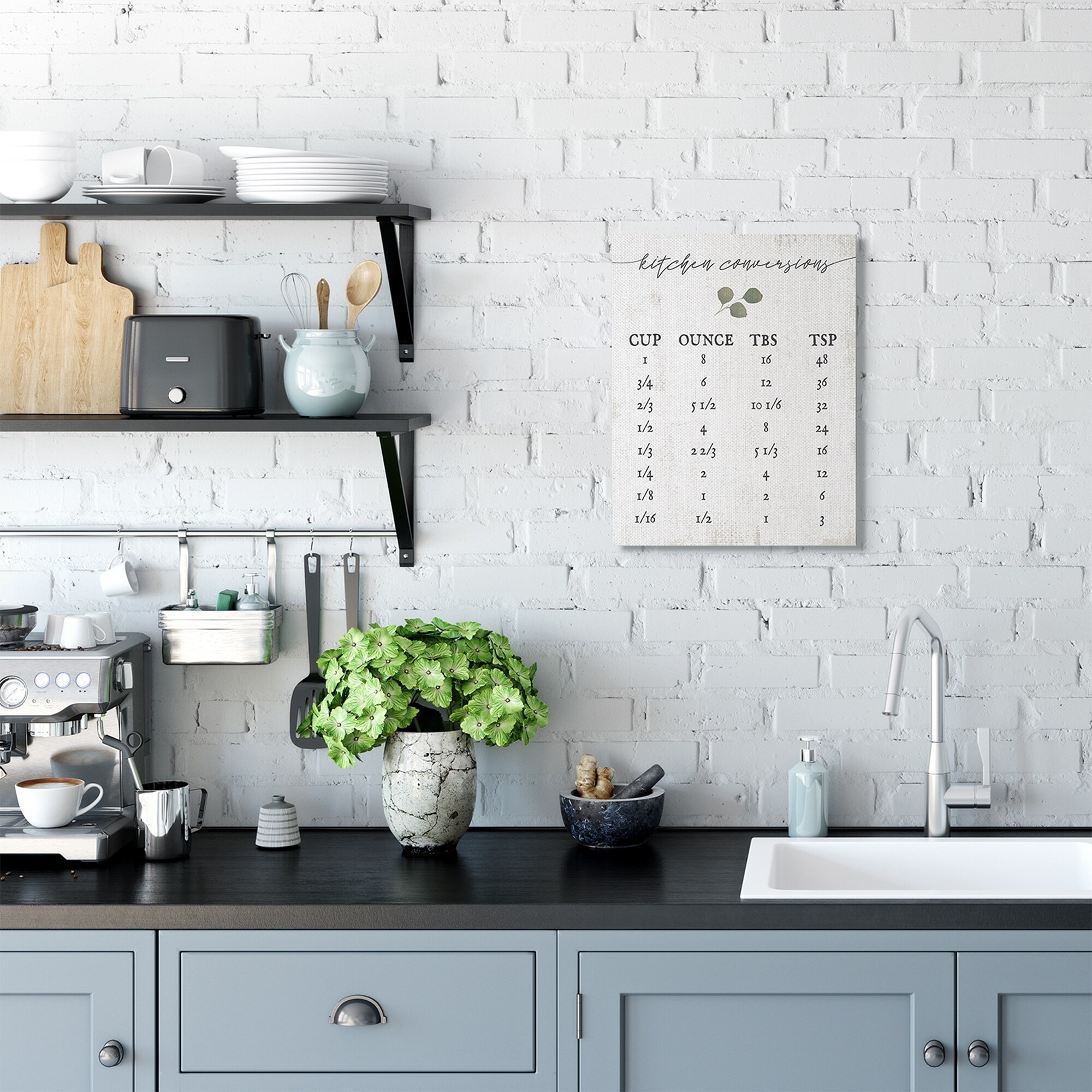 grey kitchen wall art