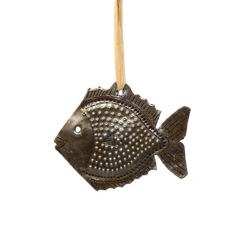 Handmade Haitian Metal Art Sea Life Ornaments (Set of 3)