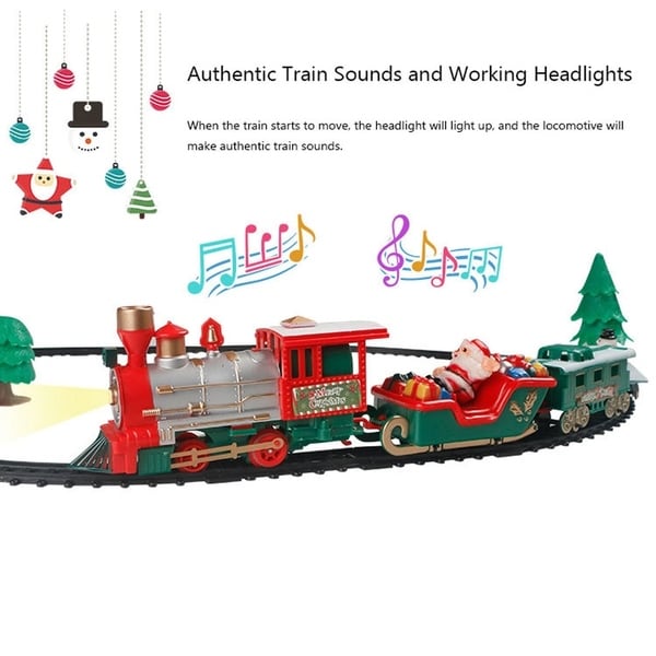santa toy train set