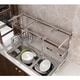 preview thumbnail 4 of 7, 34in. Stainless Steel Dish Drying Rack Over Kitchen Sink, Dishes and Utensils Drying Shelf, Kitchen Storage Countertop Organizer