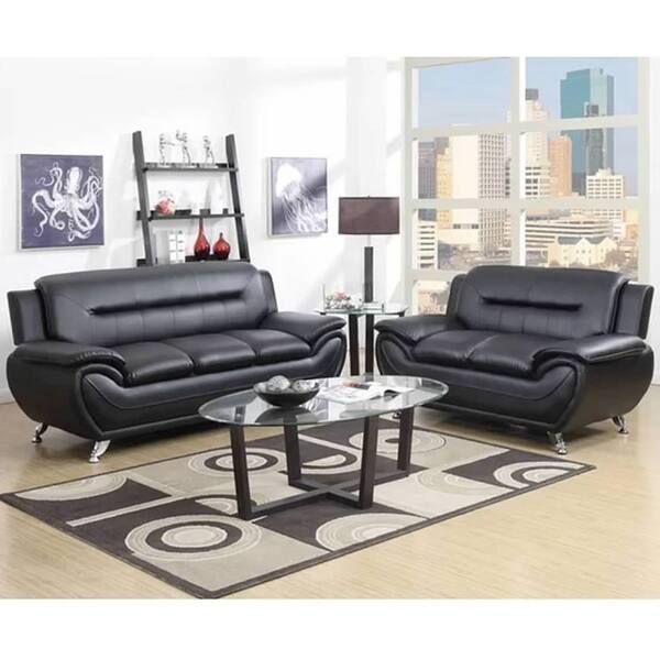 Shop Greatime S2301 Leatherette Sofa And Love Seat 2 Piece Sets