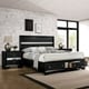preview thumbnail 1 of 10, Furniture of America Manzini Black Storage 3-piece Bedroom Set