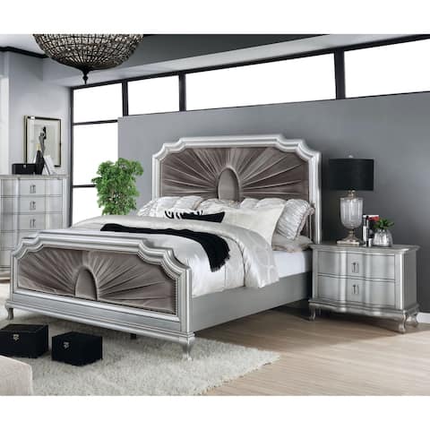 Furniture of America Maza Traditional 2-piece Padded Bedroom Set