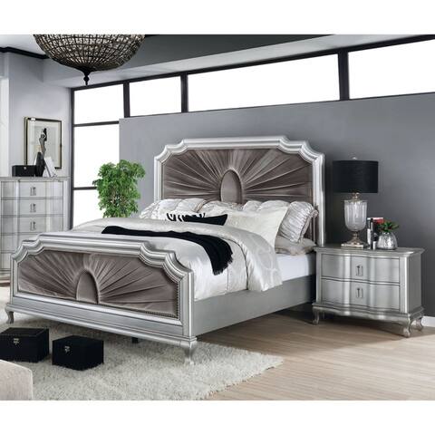 Furniture of America Maza Traditional 2-piece Padded Bedroom Set