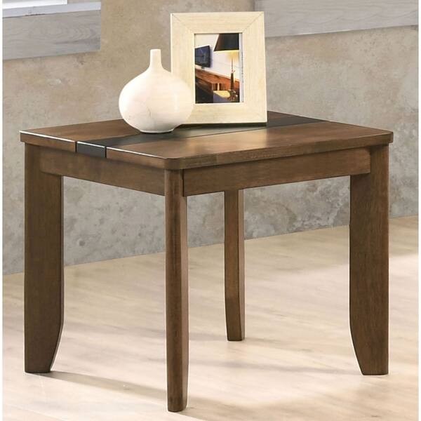 Shop Furniture Of America Milner Walnut Solid Wood 2 Piece Accent Table Set Overstock 29726632