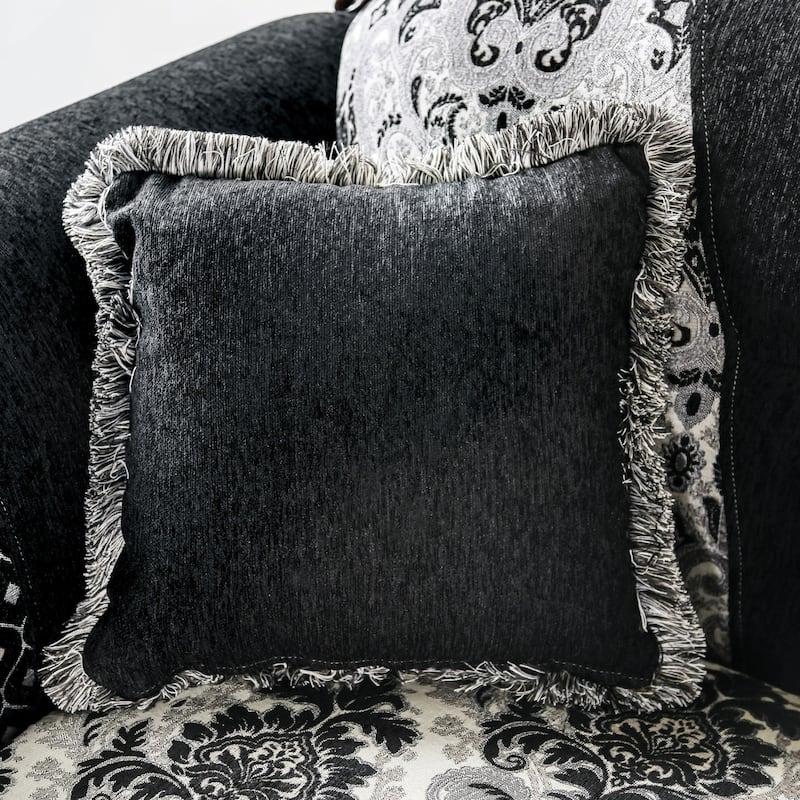 Lupa Traditional Chenille Tufted 2-Piece Sofa Set by Furniture of America