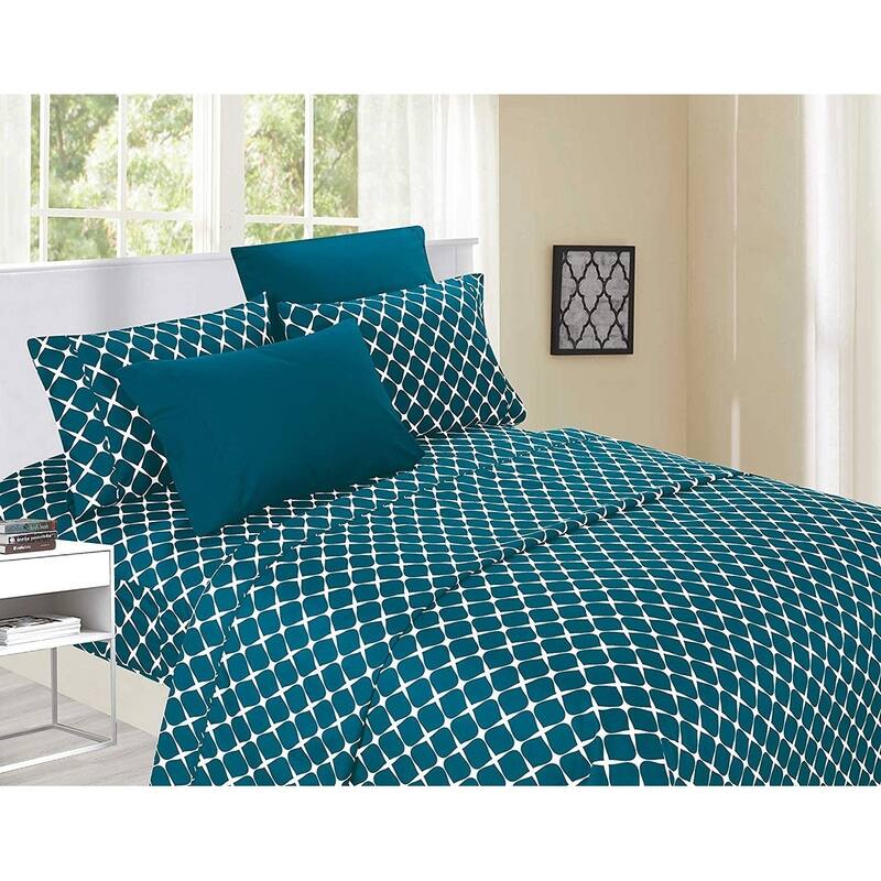 Porch & Den Seiffert Trellis Pattern 6-piece Bed Sheet Set
