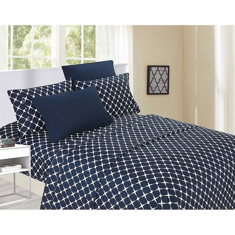 Porch & Den Seiffert Trellis Pattern 6-piece Bed Sheet Set