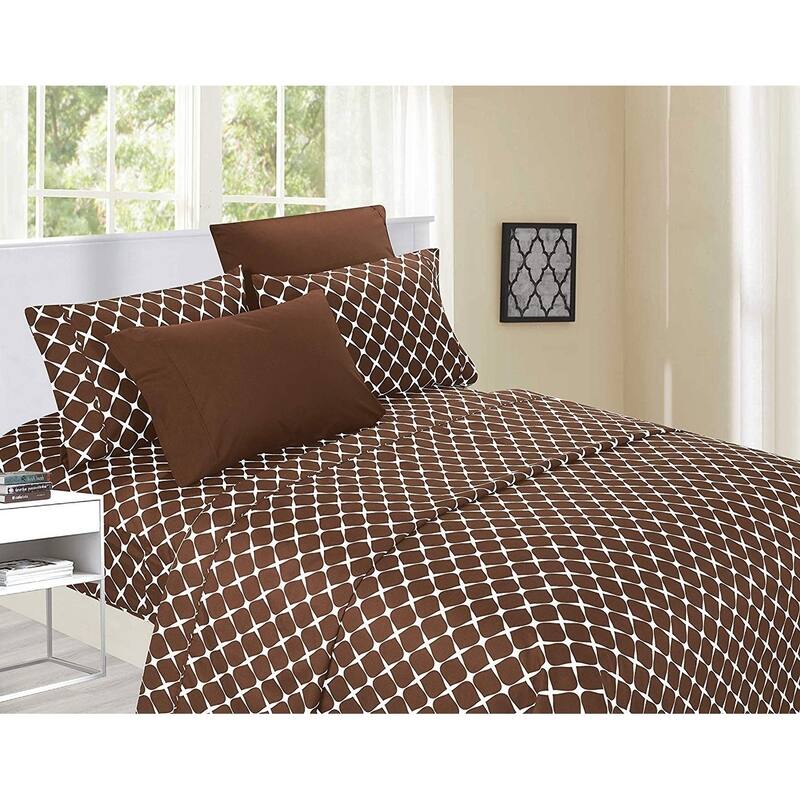 Porch & Den Seiffert Trellis Pattern 6-piece Bed Sheet Set