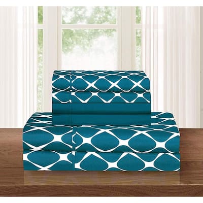 Porch & Den Seiffert Trellis Pattern 6-piece Bed Sheet Set