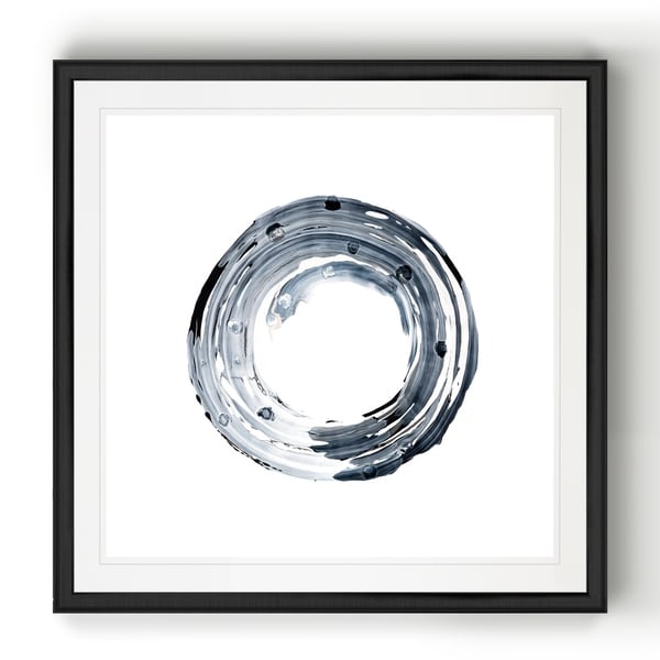 E Encircle II -Black Framed Print
