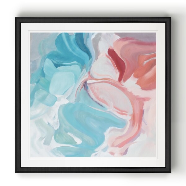 Environmental Vibrations I -Black Framed Print