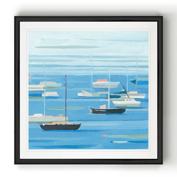 Summer Regatta II -Black Framed Print