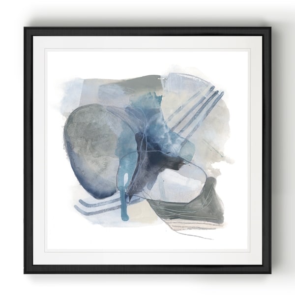 Stone Ellipses II -Black Framed Print