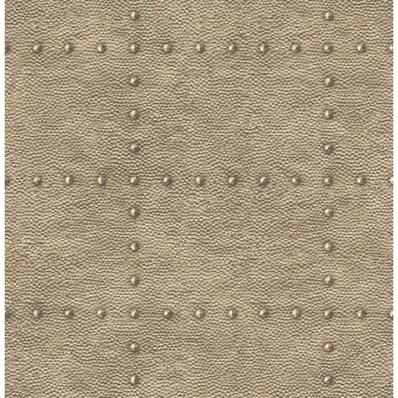 Wilson Brown Hammered Metal Wallpaper
