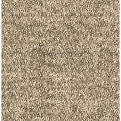 Wilson Brown Hammered Metal Wallpaper