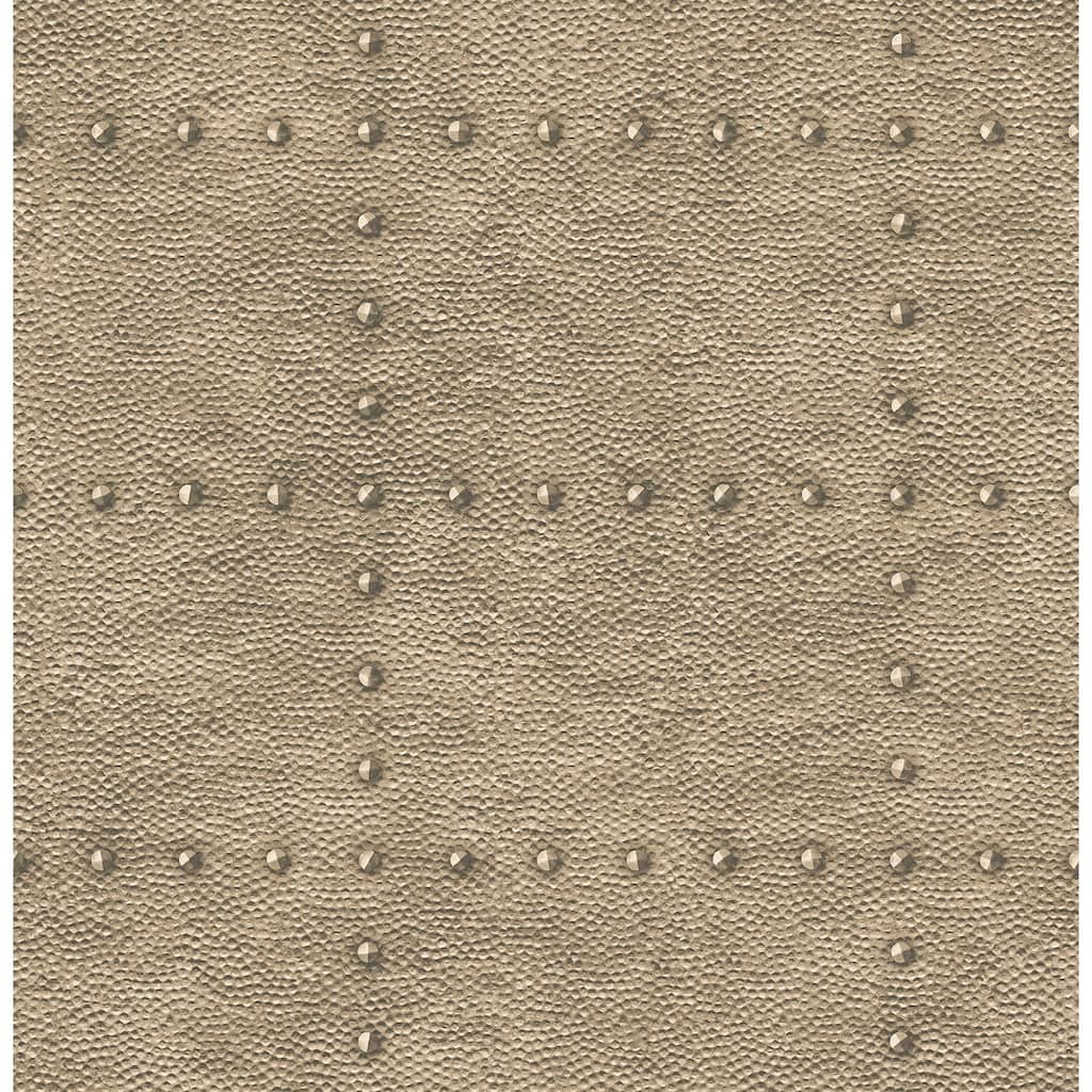 Wilson Brown Hammered Metal Wallpaper