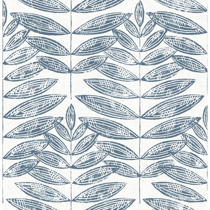 Botanical Buchanan Beige Leaf Wallpaper