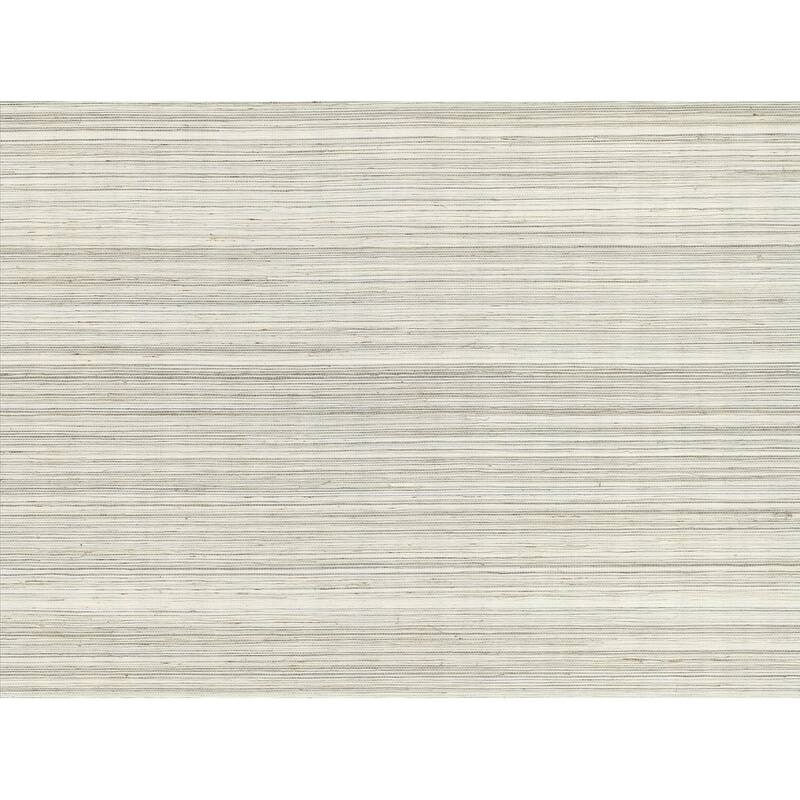 Texture Pattern Wallace Platinum Grasscloth Wallpaper - Platinum