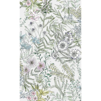 Botanical Agnew Off-White Floral Wallpaper
