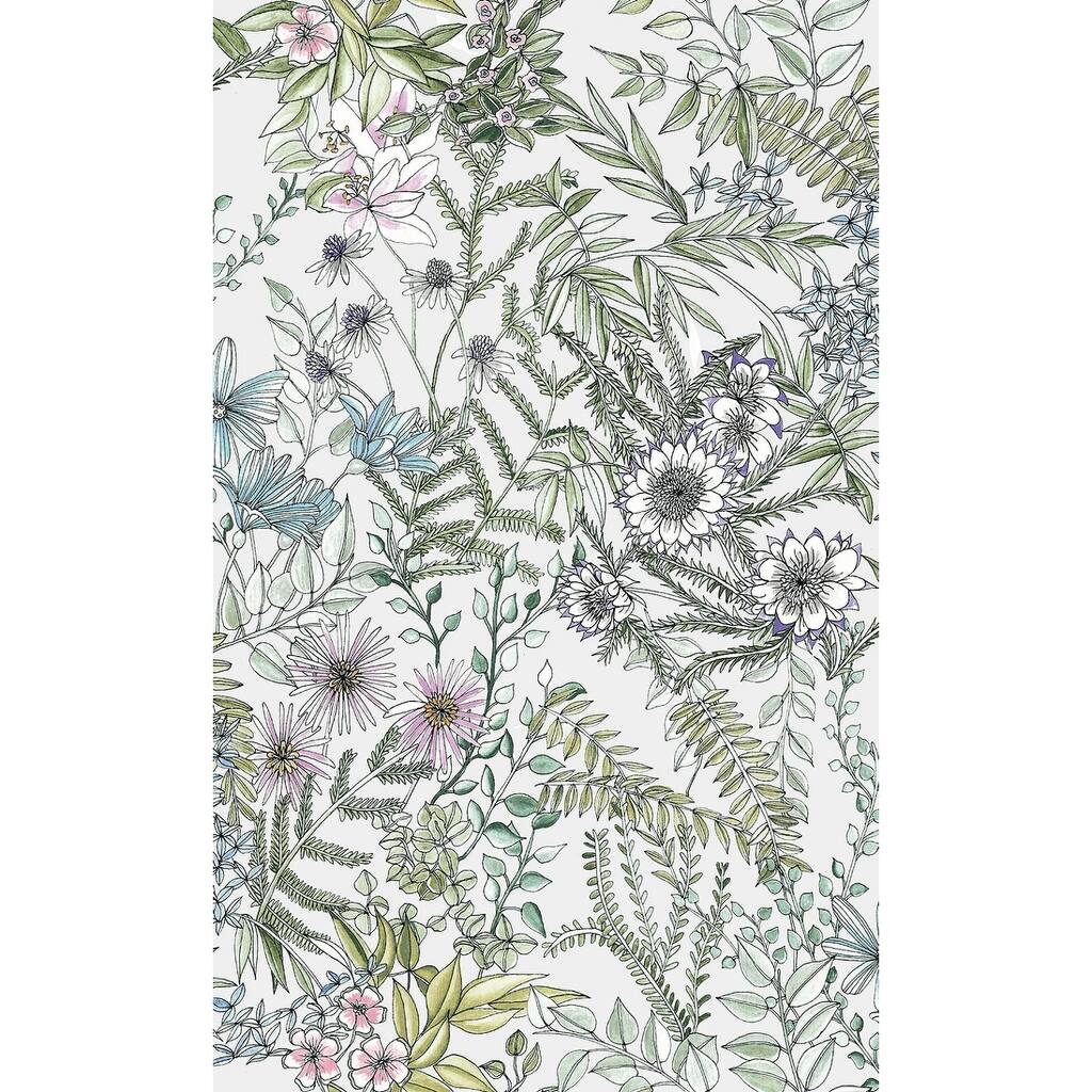 Botanical Agnew Off-White Floral Wallpaper