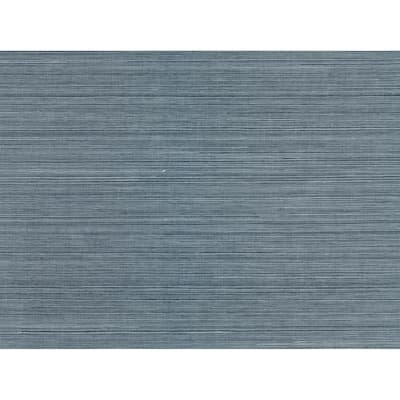 Texture Pattern Sydney Blue Grasscloth Wallpaper