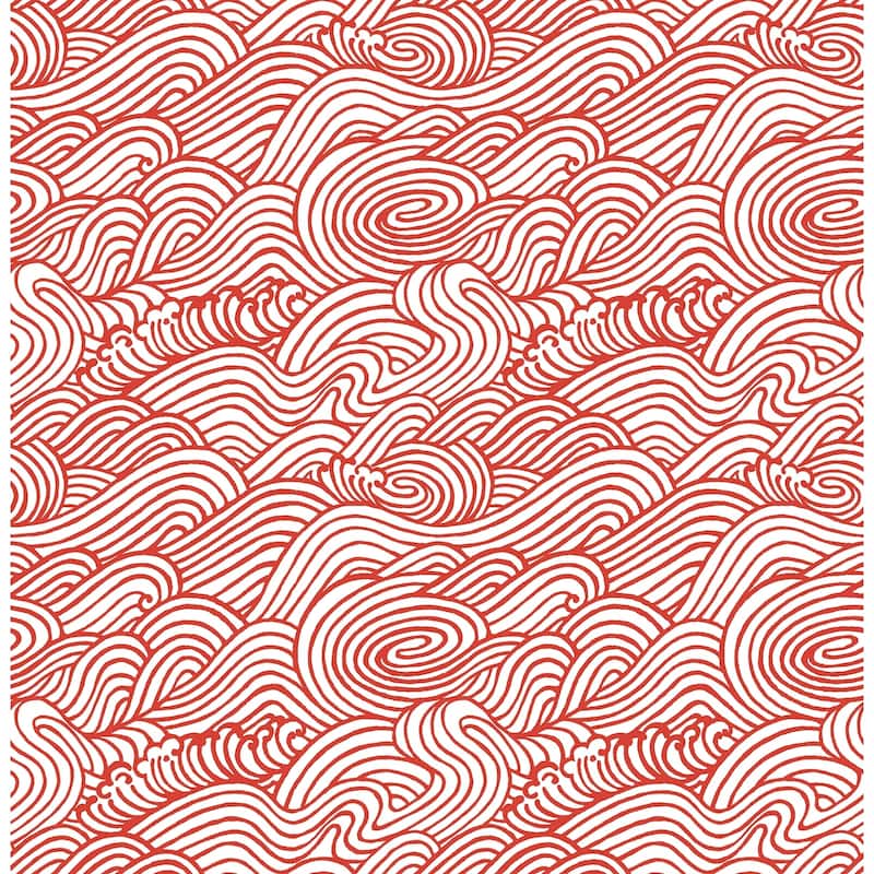 Gore Teal Wave Wallpaper- Unpasted