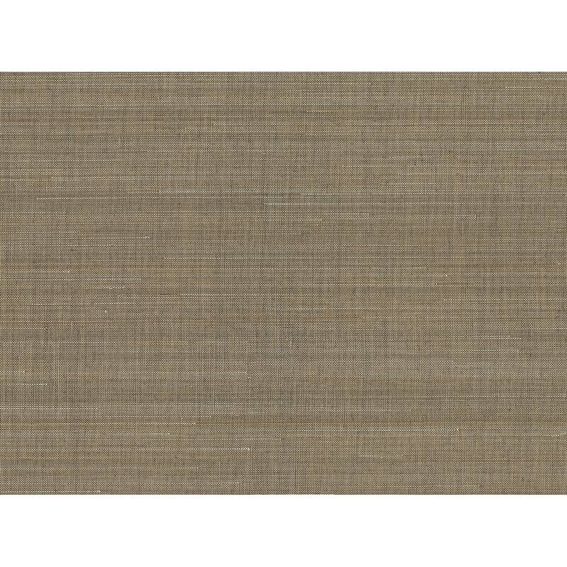 Texture Pattern Stevenson Brown Grasscloth Wallpaper - Brown