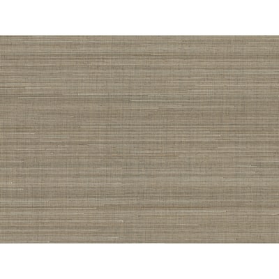 Texture Pattern Stevenson Brown Grasscloth Wallpaper