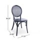 preview thumbnail 11 of 15, Chrystie Elm Wood and Rattan Dining Chair (Set of 2) by Christopher Knight Home