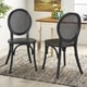 preview thumbnail 9 of 15, Chrystie Elm Wood and Rattan Dining Chair (Set of 2) by Christopher Knight Home