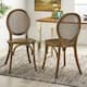Chrystie Elm Wood and Rattan Dining Chair (Set of 2) by Christopher Knight Home