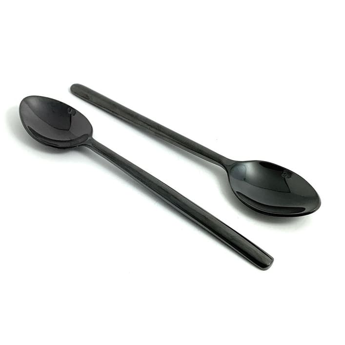Stainless Steel Black Dinner Spoon Flatware set of 4