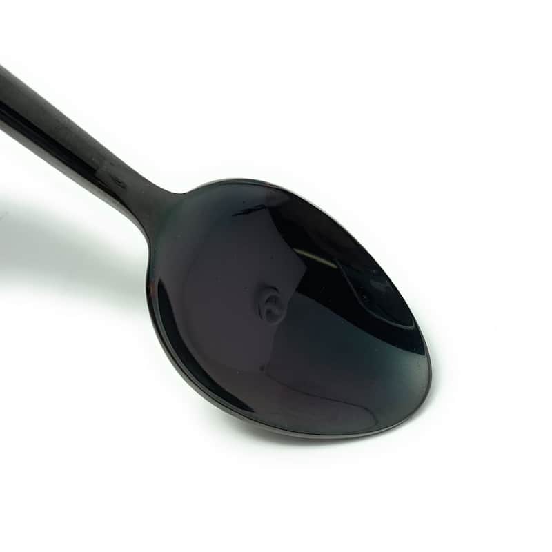 Stainless Steel Black Dinner Spoon Flatware set of 4