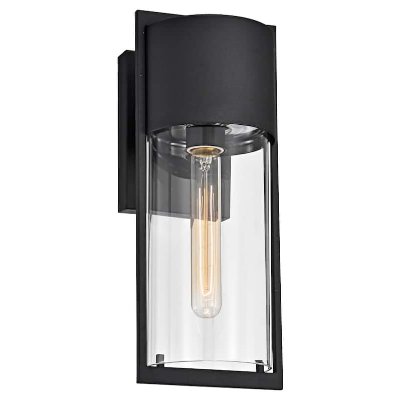 Starlee Modern Outdoor Wall Fixture by Havenside Home - Textured Black