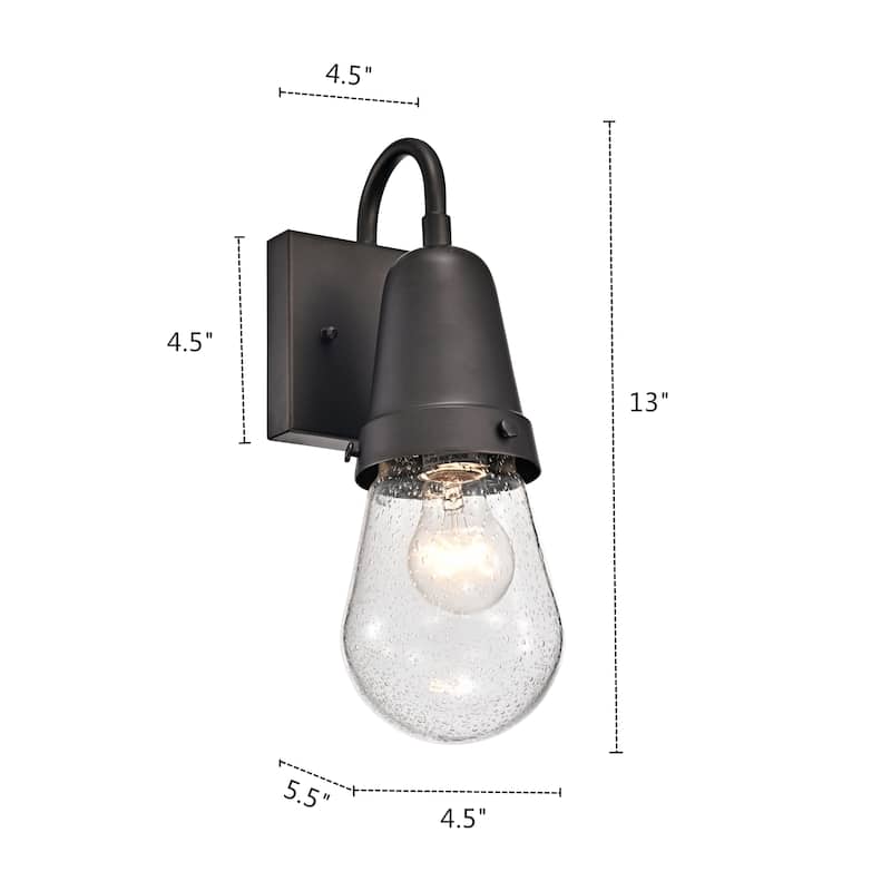Starlee Minimalist Outdoor Wall Fixture by Havenside Home