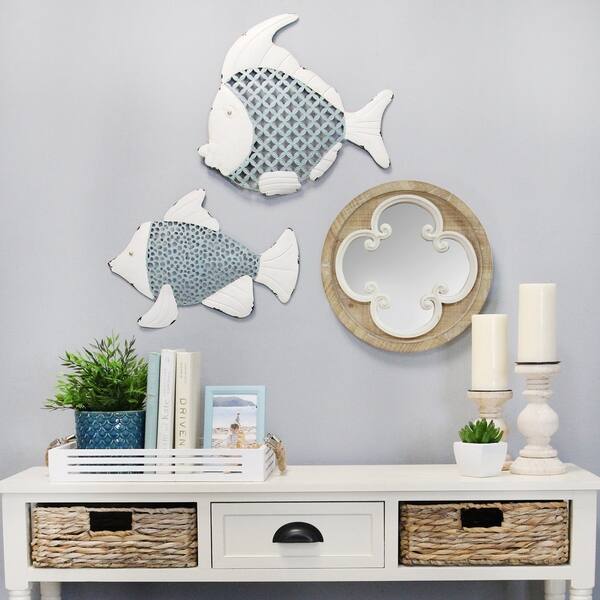 Shop Stratton Home Decor Set Of 2 Metal Fish Wall Decor
