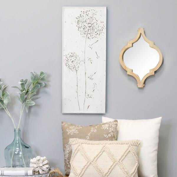 Stratton Home Decor Dandelion Metal Panel Wall Decor Bed Bath
