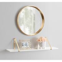 Kate and Laurel Soloman Modern Floating Wall Shelf - 38x8x8.25