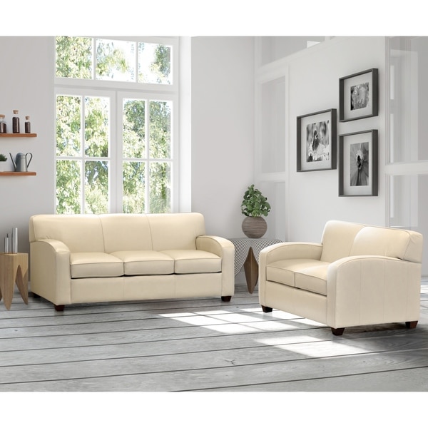 Cream colored store loveseat