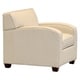 preview thumbnail 5 of 8, Made in USA Hawthorn Cream Top Grain Leather Sofa Bed and Chair