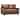 Cabot Brown Top Grain Leather Loveseat