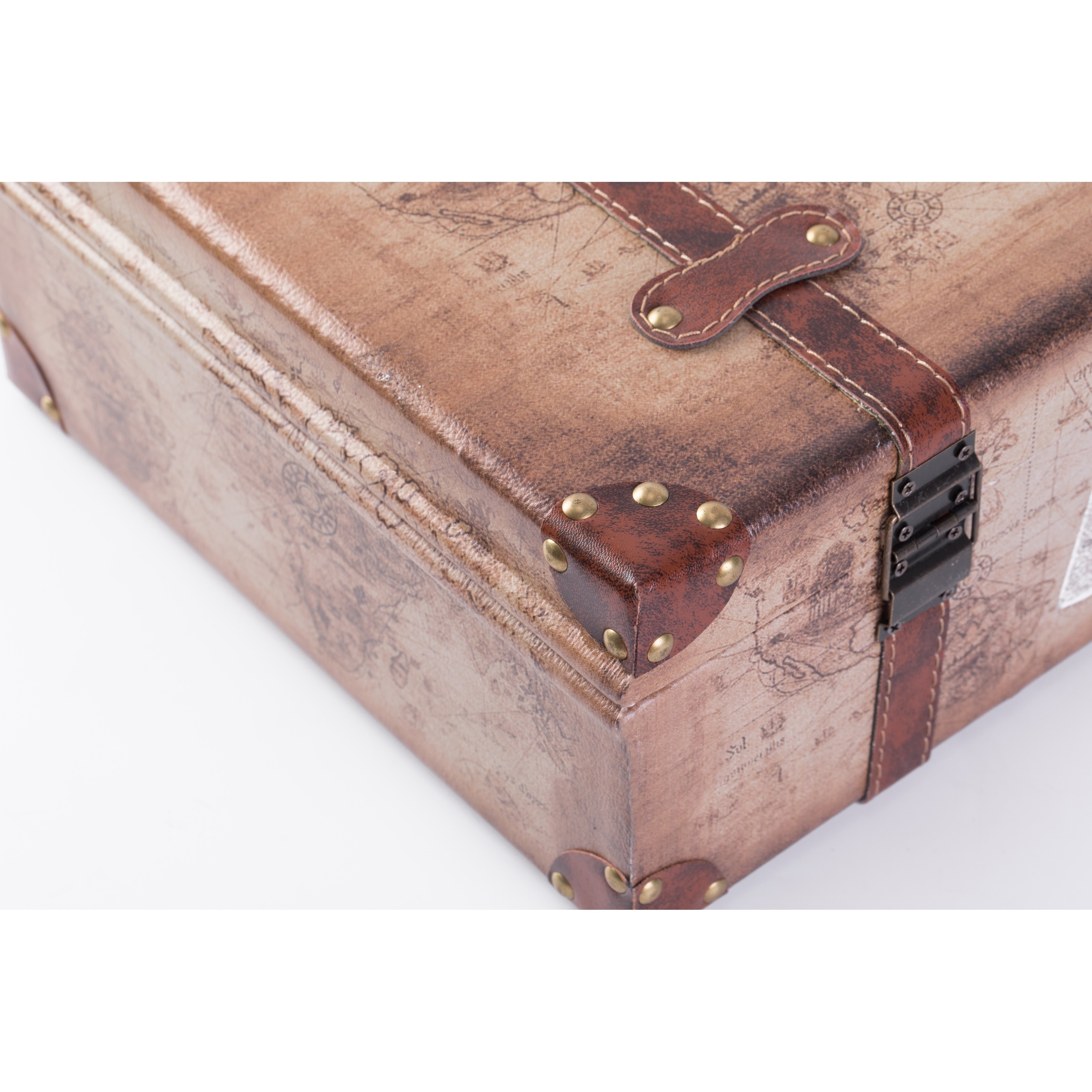 vintage style leather suitcase