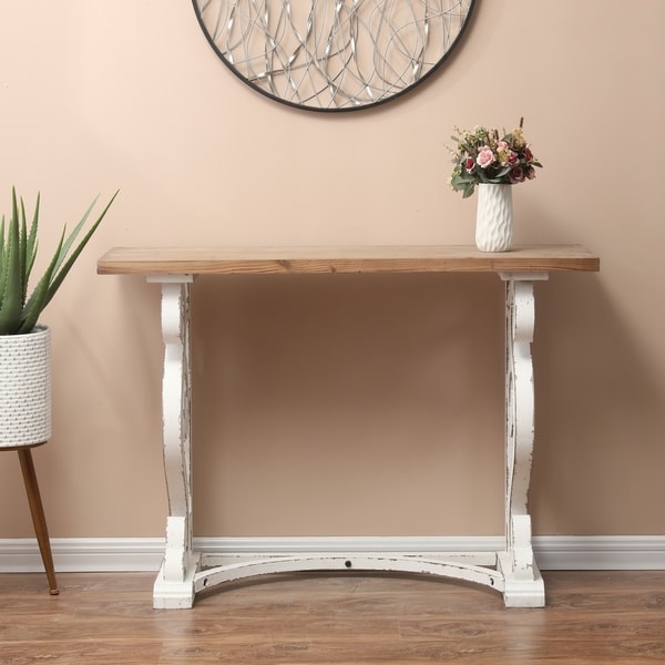 Wood Rustic Vintage Console and Entry Table. Opens flyout.