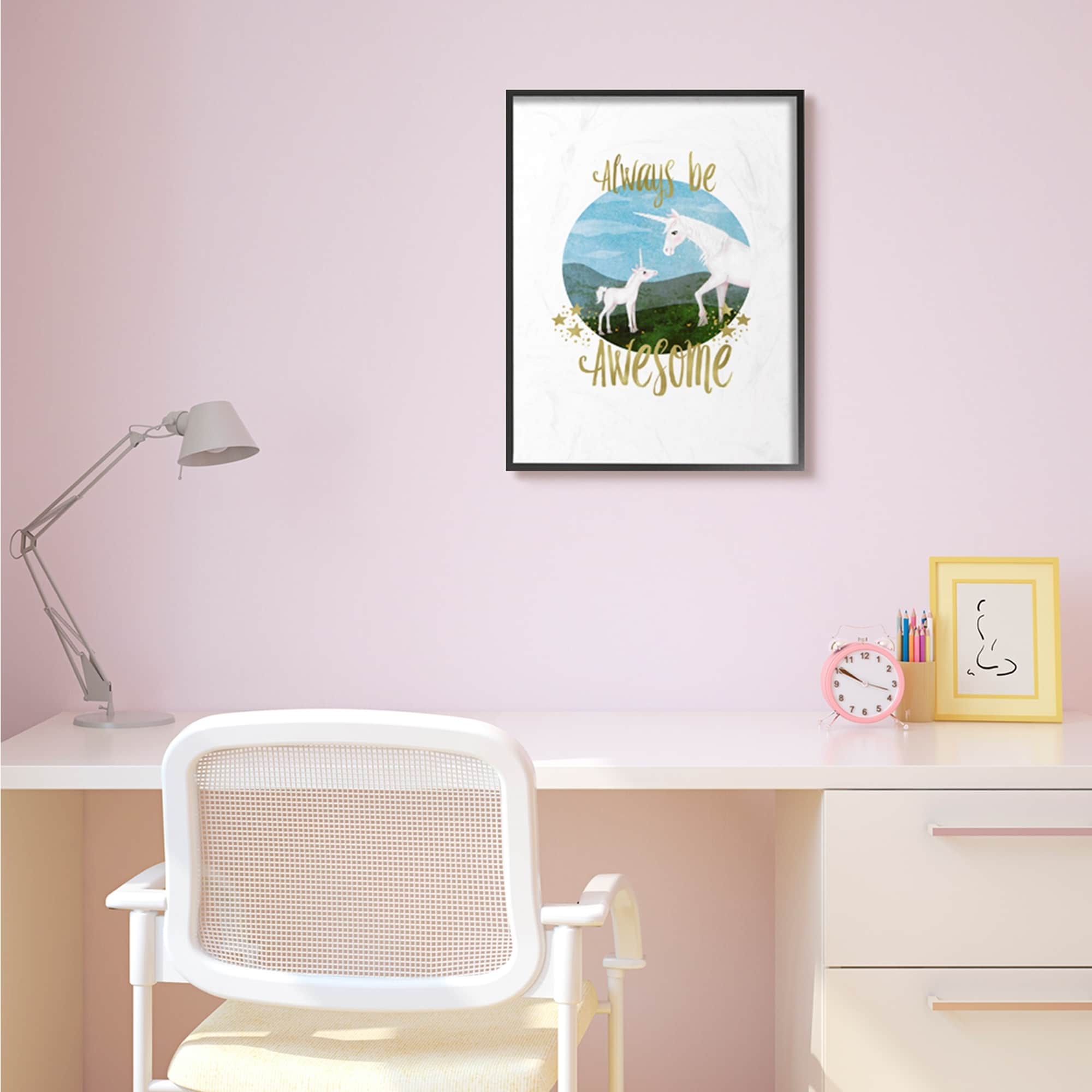 The Kids Room By Stupell Always Be Awesome Unicorn Kids Room By Stupell Always Be Awesome