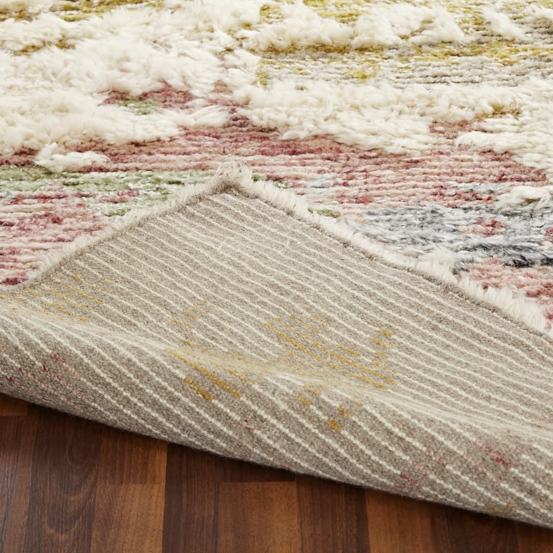 Carbon Loft Silkina Rose Multi Shag Area Rug